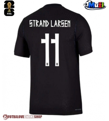 Norsko Jorgen Strand Larsen #11 Venkovní Dres MS 2026 Krátkým Rukávem